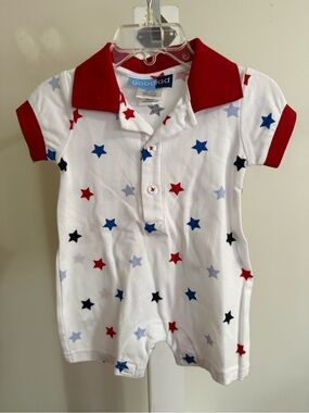 NWT Good Lad Stars Romper